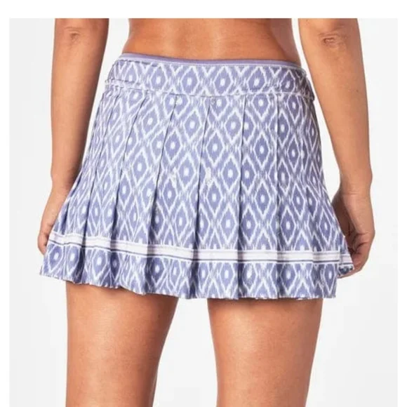 Lucky in Love Purple Patterned Mini Skirt - Picture 2 of 10